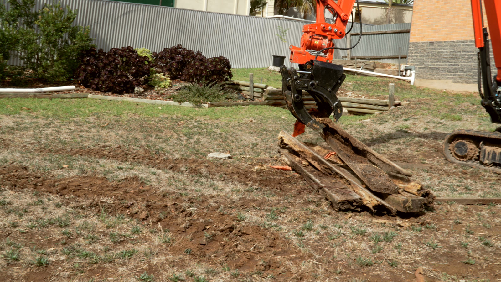 Clearing — roots out — real AOI site, South Australia